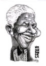 Cartoon: Nelson Mandela (small) by Szena tagged süd,afrika,apartheid,nelson,mandela,caricatur