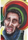 Cartoon: Bob Marley (small) by rubenquiroga tagged reggae,bob,jamaica