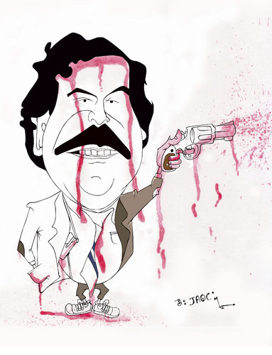 Pablo Escobar de jaime ortega | Personnes célèbres Cartoon | TOONPOOL