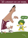 Cartoon: No vino al tinto (small) by jaime ortega tagged venezuela futbol soccer mundial sudafrica