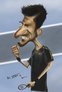 Cartoon: Novak Djokovi (small) by jaime ortega tagged novak djokovi