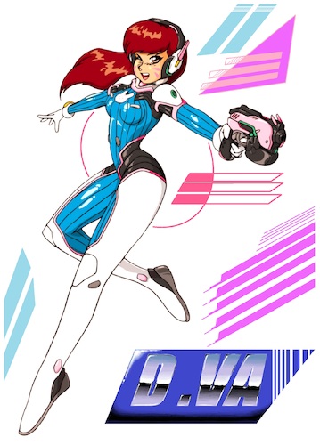 Cartoon: Overwatch Fanart (medium) by BDTXIII tagged overwatch,bdtxiii,dva