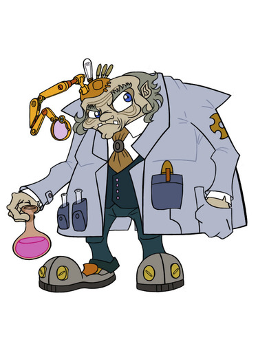 Cartoon: Scientist Designs (medium) by BDTXIII tagged scientist,designs
