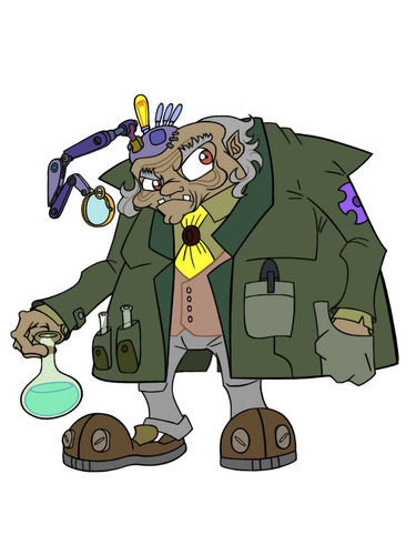 Cartoon: Scientist Designs (medium) by BDTXIII tagged scientist,designs