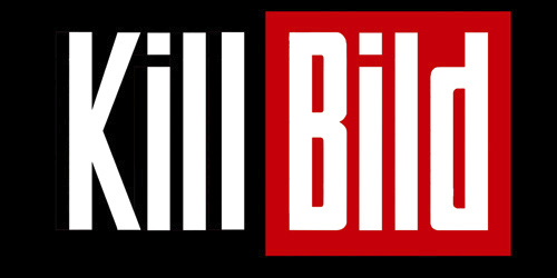 Cartoon: Kill Bild! (medium) by Marcus Trepesch tagged german,slogans,slogan,cartoon,zeitung,bild,springer,networks