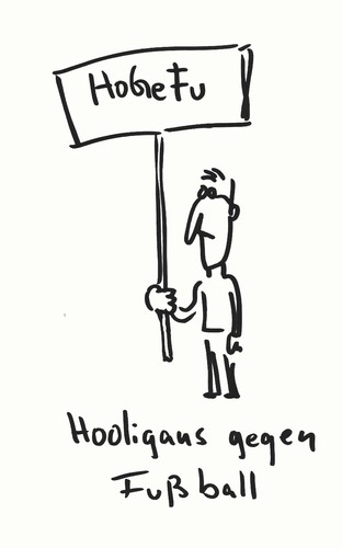 Cartoon: HoGeFu (medium) by Ludwig tagged hogesa,hooligans,hools,fußball