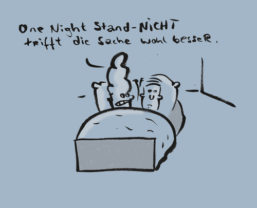 Cartoon: One-Night-Stand-Nicht (medium) by Ludwig tagged one,night,stand,geschlechtsverkehr,erotik,erektion,erection