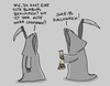 Cartoon: Tod an Halloween (small) by Ludwig tagged halloween,tod,death,kinder,trick,or,treat,süßes,oder,saures