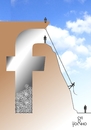 Cartoon: facebook (small) by Tonho tagged facebook