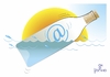 Cartoon: In the waves of the WEB (small) by Tonho tagged bottle,web,message