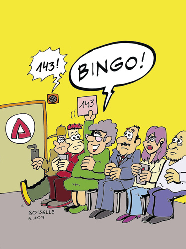 Cartoon: Bingo (medium) by Boiselle tagged lustig,witzig,witz,humor,cartoon,zeichnung,menschen,agentur,arbeit,wartezimmer,mann,frau,männer,frauen,bingo,durchsage,nummer,zahl,aufruf,verwirrt,schockiert,reaktion,kleid,bunt,grün,handy,smartphone,telefon,stühl,stühle,haare,bart,schnauzer,schuhe,hosen,tür,türgriff,lautsprecher,aussage,gelb,raum,wand,boden,schild,lustig,witzig,witz,humor,cartoon,zeichnung,menschen,agentur,arbeit,wartezimmer,mann,frau,männer,frauen,bingo,durchsage,nummer,zahl,aufruf,verwirrt,schockiert,reaktion,kleid,bunt,grün,handy,smartphone,telefon,stühl,stühle,haare,bart,schnauzer,schuhe,hosen,tür,türgriff,lautsprecher,aussage,gelb,raum,wand,boden,schild