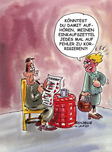 Cartoon: Witziges aus dem Lehrer-Alltag (medium) by Boiselle tagged lehrer,steffen,boiselle