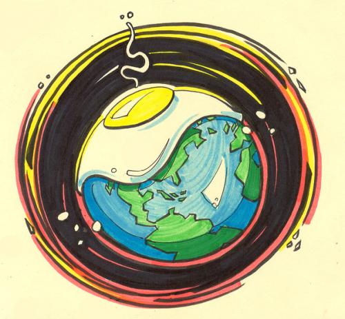 Cartoon: Global Warming (medium) by rudat tagged environment,earth