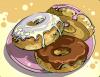 Cartoon: donuts (small) by rudat tagged donut,pastry,breakfast