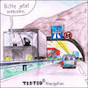 Cartoon: TodTod Navigation (small) by Storch tagged geisterfahrer,tunnel,autobahn,tod,sense,leitplanke
