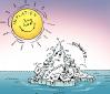 Cartoon: vermögen-eisberg (small) by schuppi tagged vermögen,geld,finanzen,inflation,vernichtung,schmelzen,wert,wertlos,eisberg,sonne,meer,eismeer