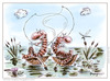Cartoon: Fishing friends (small) by hopsy tagged fish,fishing,fishermen,anglers,maggot,worm