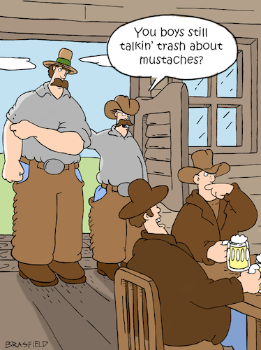Cartoon: King of the stache (medium) by creative jones tagged mustache,teasing