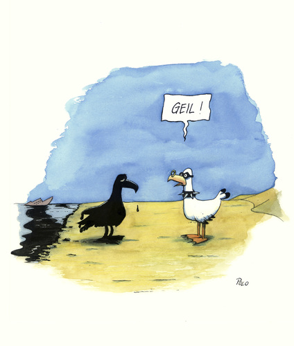 Cartoon: Geil (medium) by POLO tagged ölteppich,oil,bp,verölt,öl,ölteppich,oil,bp,verölt,öl,ölpest,krise,umwelt