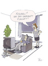Cartoon: Frauen und Fussball (small) by POLO tagged fussball,soccer,tv,fernsehn,frauen,woman,women