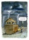 Cartoon: Sintflut (small) by POLO tagged arche noah sintflut altes testament surfen surfer