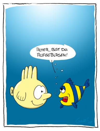 Cartoon: Fred der Handschuhfisch (medium) by gallion tagged gallion,toon,cartoon,tierisch,animals,fisch,handschuh,wasser,meer,glove,water,fish