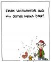 Cartoon: Fohe Weihnachten (small) by gallion tagged weihnachten,gallion,tagebuch,silvester,xmas