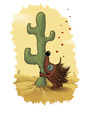 Cartoon: is it love? (small) by jodyclaire tagged cactus hedgehog love