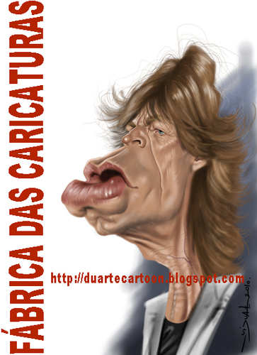 Cartoon: Mick Jagger (medium) by Fabrica das caricaturas tagged fabrica,das,caricaturas