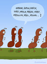 Cartoon: AUGEN ZU (small) by Frank Zimmermann tagged ameise,auge,augen,zu,raten,wer,bin,ich