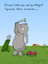 Cartoon: Minigolf (small) by Frank Zimmermann tagged minigolf,golf,mini,austin,rover,elefant,elephant,zuschauer,schläger,abschlag
