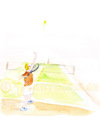 Cartoon: Tennisspieler Hensson (small) by Frank Zimmermann tagged tennisspieler,hensson,tennis,court,wimbledon