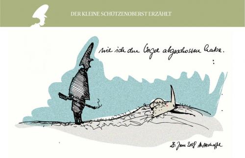 Cartoon: Der kleine Schützenoberst (medium) by ali tagged schützen,vogel,abschiessen