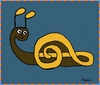 Cartoon: note and snail (small) by keziban tagged kez