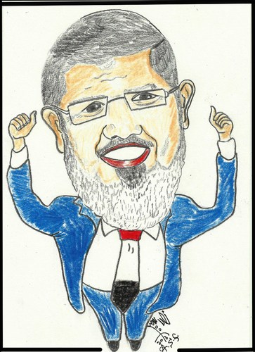 Cartoon: ISLAMIC PRESIDENCY (medium) by AHMEDSAMIRFARID tagged ahmed,samir,farid,morsi,morsy,cartoon,caricature