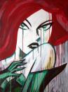Cartoon: Poison (small) by sophiegreen tagged poison,ivy,painting,acrylic,canvas,sophie,green,artist,illustrator