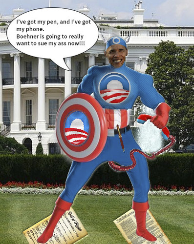 Cartoon: Captain_America (medium) by SlappyMcSlappy tagged obama