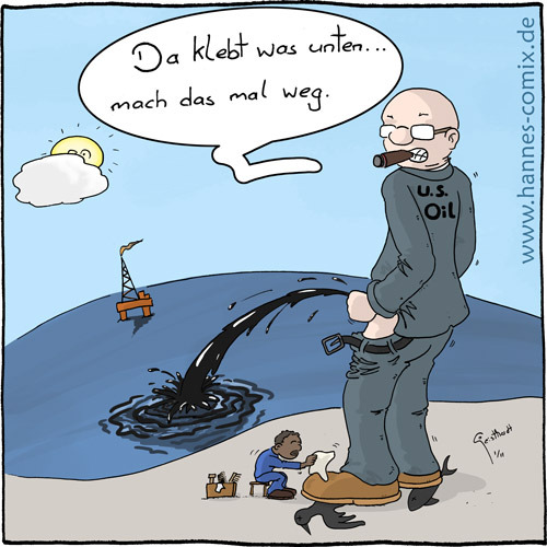 Cartoon: der Putzer (medium) by Hannes tagged öl,oil,obama,golf,mexiko,bohrung,usa,bp,tiefsee,ölpest,katastrophe
