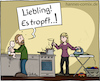 Cartoon: Liebling! Es tropft! (small) by Hannes tagged papi,mami,eltern,kinder,nachwuchs,dieliebenkleinen,powerfrau,windeln,haushalt,hausmann,weltfrauentag,internationalwomensday