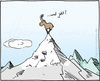 Cartoon: oben (small) by Hannes tagged oben,karriere,wachstum,aufstieg,berge,steinbock,nachdenken