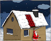 Cartoon: rutschig (small) by Hannes tagged xmas,christmas,santaclaus,weihnachten,weihnachtsmann,winter,snow,schnee