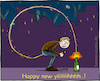 Cartoon: Silvesterrakete (small) by Hannes tagged happynewyear,frohesneues,prostneujahr,silvester,newyearseve,rakete,firecracker,feuerwerk,firework