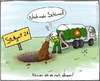 Cartoon: Stuttgart 21 (small) by Hannes tagged stuttgart,21,bp,loch,static,kill,bohrloch,schlamm,tankwagen
