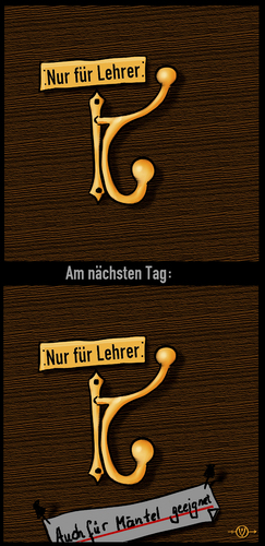 Cartoon: Lehrer (medium) by PuzzleVisions tagged puzzlevisions,jugendzeit,witz,youth,joke,schule,school,lehrer,teacher