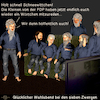 Cartoon: 7 Zwerge und die FDP (small) by PuzzleVisions tagged puzzlevisions,fdp,schleswig,holstein,nrw,sieben,zwerge,schneewittchen,snow,white,seven,dwarfs,election,wahl