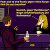 Cartoon: Bargespräche 10 (small) by PuzzleVisions tagged puzzlevisions reichsbürger illegal reiche bürger bargespräch bar talk razzia mehrere bundesländer