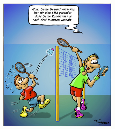 Badminton  de Troganer | Médias et Culture Cartoon | TOONPOOL