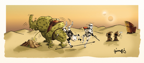 Cartoon: Sandtroopers (medium) by gimpl tagged sandtrooper,starwars