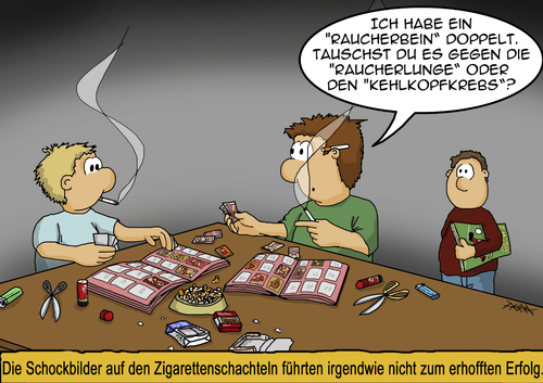 Cartoon: collect them all (medium) by pierre-cda tagged rauchen,zigaretten,gesundheit,gesetz,schockfotos,schockbilder