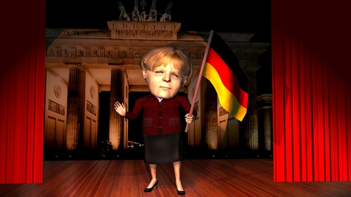 Cartoon: Angela Merkel (medium) by TwoEyeHead tagged g20,germany,angela,merkel,brisbane,australia,caraciture,3d,character